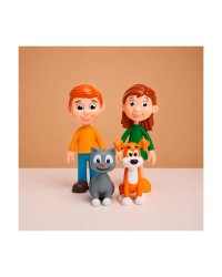 Família de Pele Clara - 8 Figuras