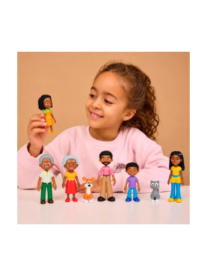 Família de Pele Escura - 8 Figuras