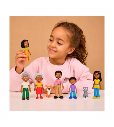 Família de Pele Escura - 8 Figuras