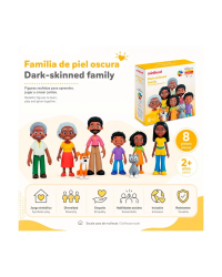 Família de Pele Escura - 8 Figuras