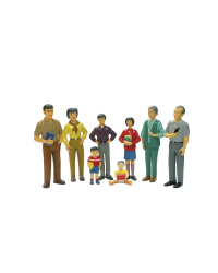 Família Asiática - 8 Figuras
