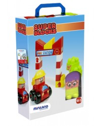 Super Blocks: Fire Station / Bombeiros - 22 Peças