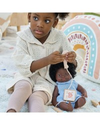 Conjunto de Médico em Madeira para Bonecos