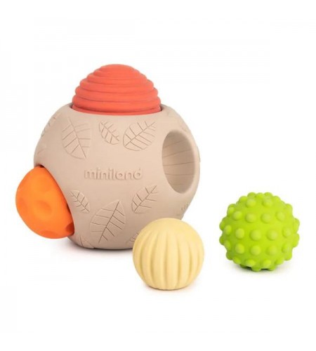 Bolas Sensoriais em Borracha Natural - Conjunto de 5 Bolas