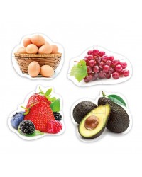 Maxi Puzzles Comida Saudável - 9 Puzzles