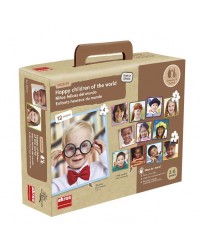 Puzzles Crianças Felizes do Mundo - 12 Puzzles