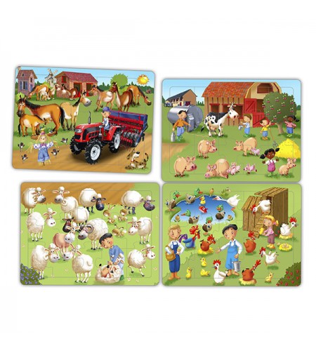 Conjunto de Puzzles de Cooperação - A Quinta - 4 Puzzles