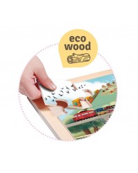 Conjunto de 4 Puzzles - Meios de Transporte e de Comunicação - 35 peças/cada