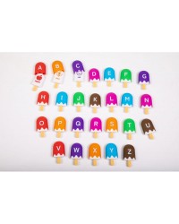 Mini Gelados Alfabeto - 26 peças