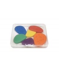 Pedras Sensoriais de Silicone - conjunto de 6