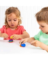 Pedras Sensoriais de Silicone - conjunto de 6