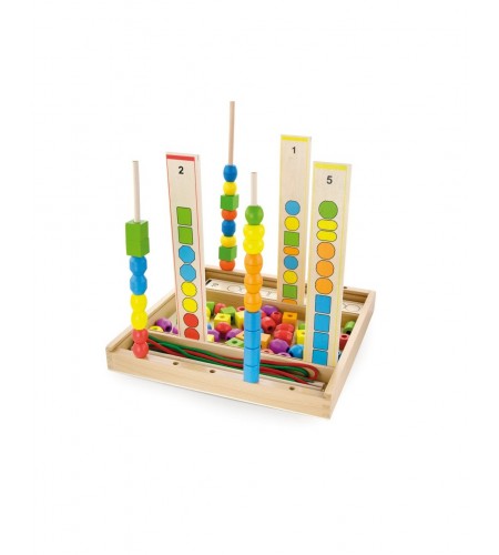 Ábaco de Formas / Formas Geométricas para Empilhar (50 Peças)