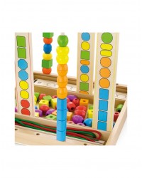 Ábaco de Formas / Formas Geométricas para Empilhar (50 Peças)