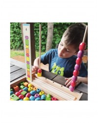 Ábaco de Formas / Formas Geométricas para Empilhar (50 Peças)