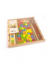 Ábaco de Formas / Formas Geométricas para Empilhar (50 Peças)