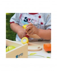 Comida de Madeira para Cortar