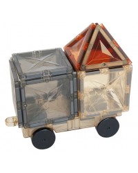 Peças Magnéticas Translúcidas - 3D Natural Magnetic Tiles - 60 Peças