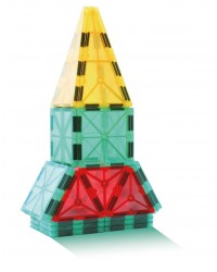 Peças Magnéticas Translúcidas - 3D Color Magnetic Tiles - 32 Peças