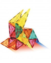 Peças Magnéticas Translúcidas - 3D Color Magnetic Tiles - 32 Peças