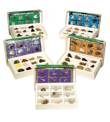 Conjunto de Rochas, Minerais e Fósseis