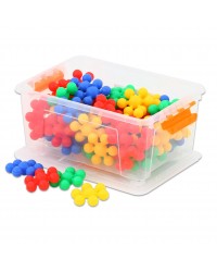 Jogo de Construção - Flores Gigantes Conectáveis - 58 peças