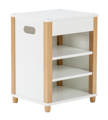 Bloco de Prateleiras para Cozinha de Madeira