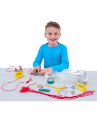 Kit 7 Estações Eletricidade e Circuitos - 530 Peças