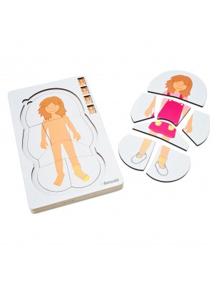 Puzzle 5 Camadas Menina Anatomia - 28 peças