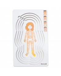 Puzzle 5 Camadas Menina Anatomia - 28 peças