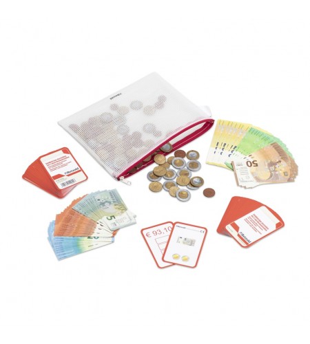 Kit de Euros - Notas e Moedas - 196 peças Kit de Euros - Notas e Moedas - 196 peças