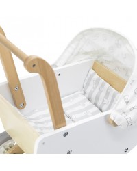 Carro de Bonecas de Madeira