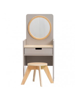 Toucador com Gaveta, Espelho e Banco