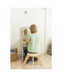 Toucador com Gaveta, Espelho e Banco