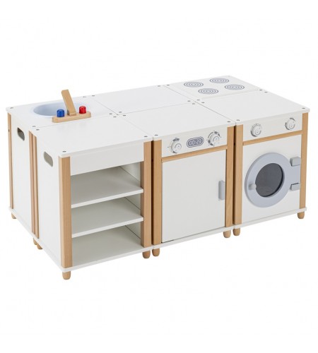 Ilha de Cozinha de Madeira - 6 partes