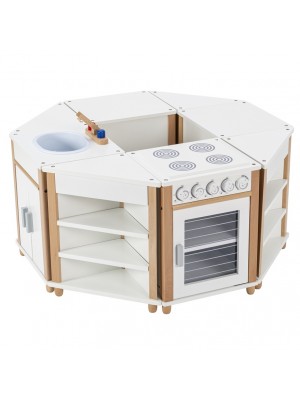 Ilha de Cozinha de Madeira - 8 partes