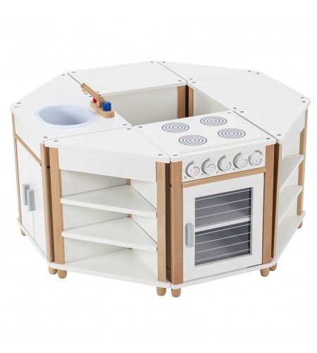 Ilha de Cozinha de Madeira - 8 partes