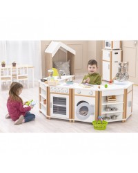 Ilha de Cozinha de Madeira - 8 partes