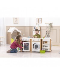 Ilha de Cozinha de Madeira - 8 partes