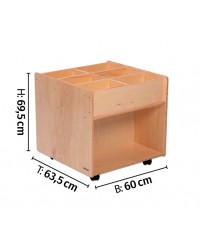 Biblioteca Móvel - Móvel com Rodas