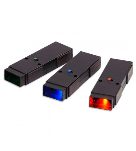Projetores LED Magnéticos - Conjunto de 3 (Vermelho, Verde, Azul) Projetores LED Magnéticos - Conjunto de 3 (Vermelho, Verde, Azul)