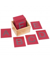 Cartões Táteis de Pré-Escrita - Letras Maiúsculas