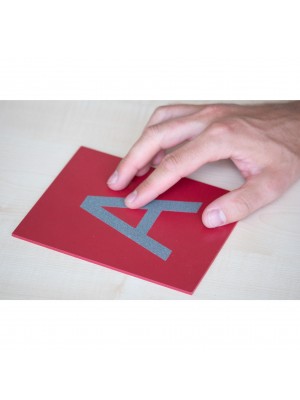 Cartões Táteis de Pré-Escrita - Letras Maiúsculas