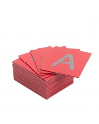 Cartões Táteis de Pré-Escrita - Letras Maiúsculas