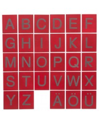 Cartões Táteis de Pré-Escrita - Letras Maiúsculas