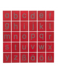 Cartões Táteis de Pré-Escrita - Letras Minúsculas