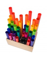Boomwhackers - 39 Tubos Musicais c/ Caixa de Arrumação