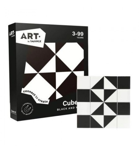 Imanix Art Cube it – Black and White - 16 peças