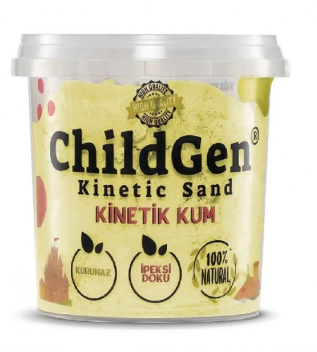 Areia Cinética 100% Natural - 500 Gr - Amarela