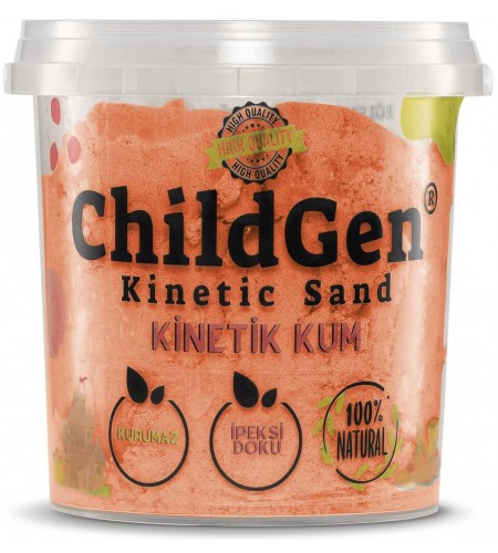 Areia Cinética 100% Natural - 500 Gr - Laranja