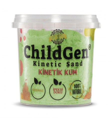 Areia Cinética 100% Natural - 500 Gr - Verde